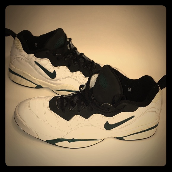 Nike Other - Mens Nike Force Sneakers Green/White/Black size 15